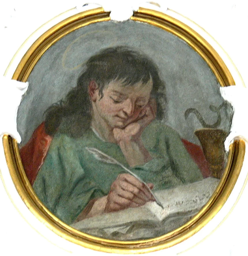 Angelika Kauffmann - Gli apostoli, Giovanni evangelista, chiesa parrocchiale della Santissima Trinità di Schwarzenberg